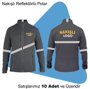 Şirket Logolu Nakışlı Reflektörlü Polar