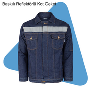 Şirket Logolu Baskılı Reflektörlü Ceket