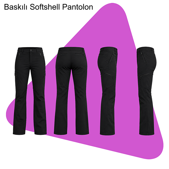 Şirket Logolu Baskılı Softshell Pantolon