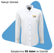 Şirket Logolu Nakışlı Gömlek