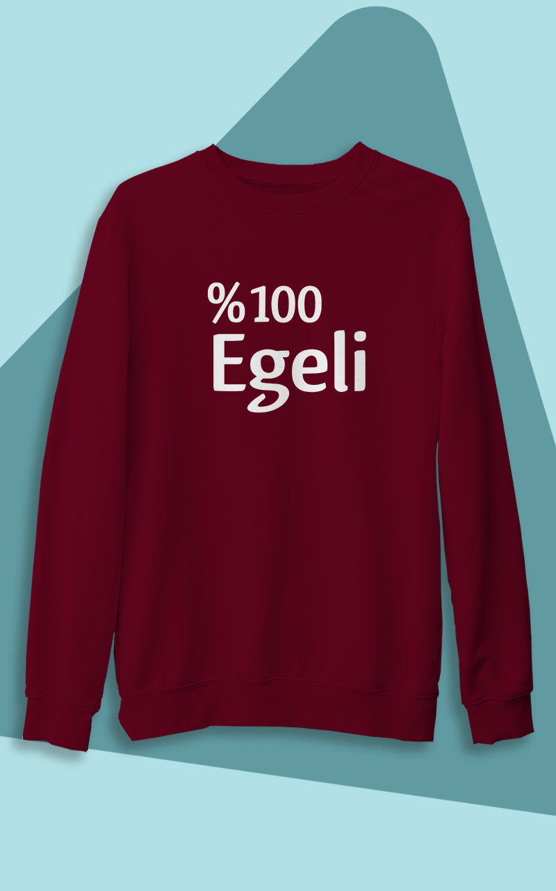 %100 Egeli (Üniseks Kapüşonsuz)