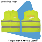 Şirket Logolu Baskılı İkaz Yeleği