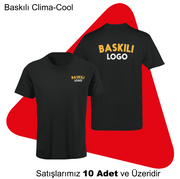 Şirket Logolu Baskılı Bisiklet Yaka Dry TouchTişört