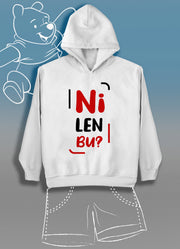 Ni Len Bu (Üniseks Çocuk Kapüşonlu)