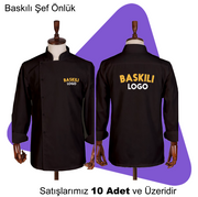 Şirket Logolu Baskılı Şef Önlük