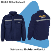 Şirket Logolu Gabardin Mont