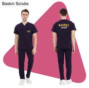 Şirket Logolu Baskılı Scrubs