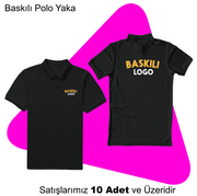 Şirket Logolu Amerikan Pike Baskılı Tişört