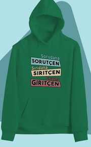 Sorudana Sorutcen (Üniseks Kapüşonlu)