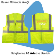 Şirket Logolu Baskılı Mühendis Yeleği