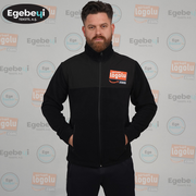 Baskılı Polar Ceket