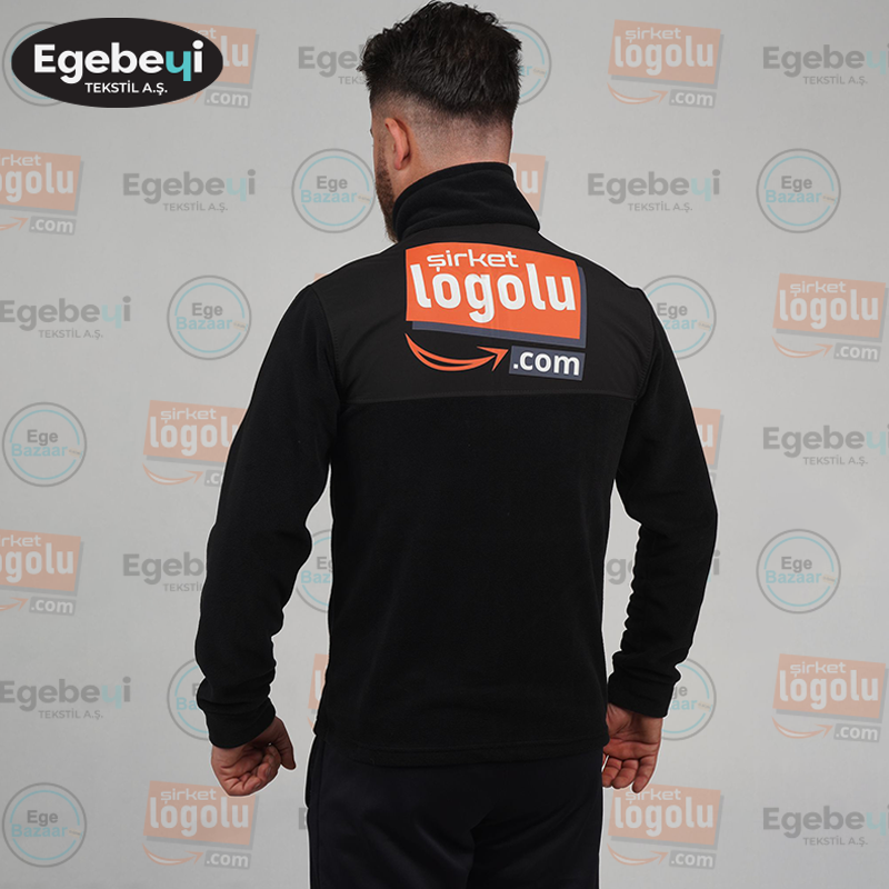 Baskılı Polar Ceket