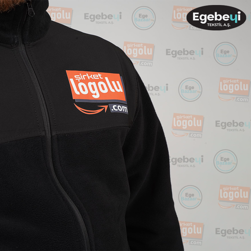 Baskılı Polar Ceket