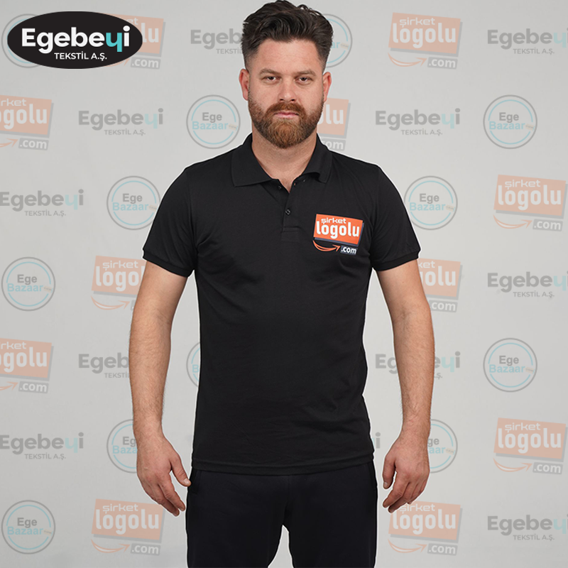 Baskılı Polo Yaka Tişört